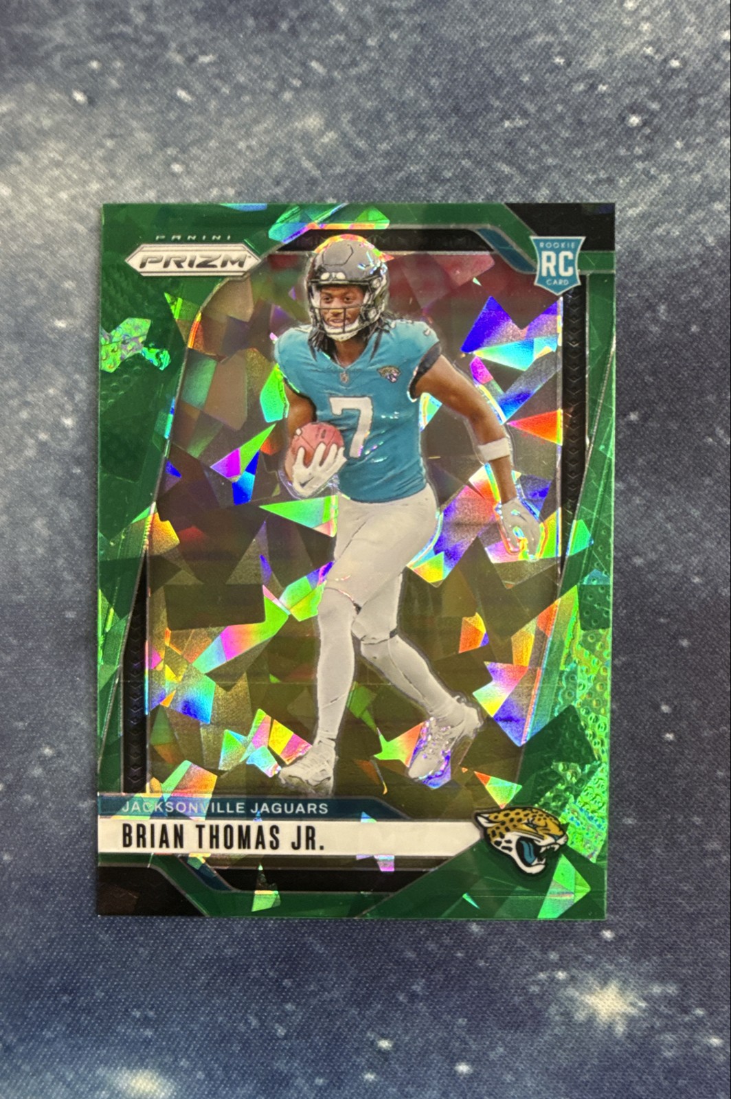 2024 Panini Prizm - Rookies Brian Thomas Jr. #314 Green Ice Prizm (RC)