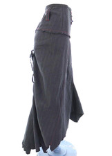 Rinascimento Y2K Gonna Maxi Gessato Decostruito Asimmetrico Eccentrico Taglia S