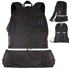 Light Gym Drawstring Backpack with Dual Water Bottle Pockets – 18L Eco-Friend...