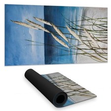 Begin Home Decor C1DM1531BBH9BB 16 x 32 in. Blue Bedroom Desk Mat - Wild Herb...