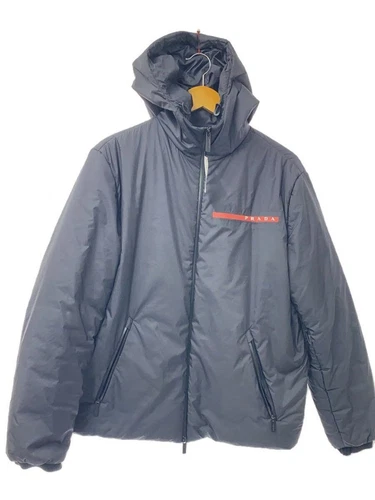 PRADA LINEA ROSSA Altri 21AW BEYOND THE LINE GIACCA IMBOTTITA CON CAPPUCCIO M Nero