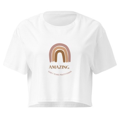 Amazing early years practitioner crop top