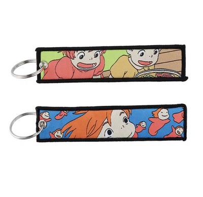 Ponyo Studio Ghibili Anime Manga JDM Jet Tag Keychain