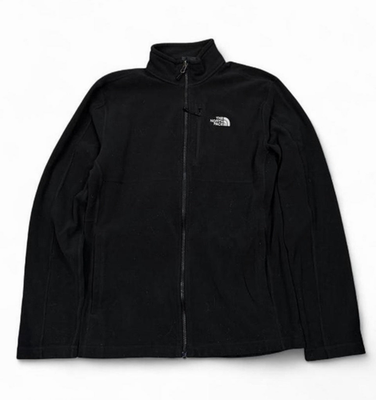 #ad The North Face Men’s Black Full Zip Jacket Size L Regular Fit Stand Up Collar $8.00