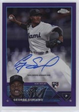 2023 Topps Chrome Update Purple Refractor /250 George Soriano #AC-GSO Auto 00em