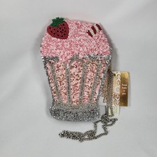 Bolso de Mano Viral From India to You Batido de Fresa Helado Soda Cuentas Nuevo con Etiquetas