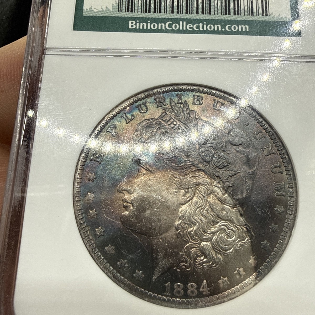 1884 O NGC MS62 Morgan Silver Dollar $1 MS-62 Binion Collection