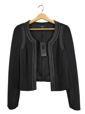 COMMA Kurz-Blazer Damen Blazer Gr. DE 34 schwarz Casual-Look