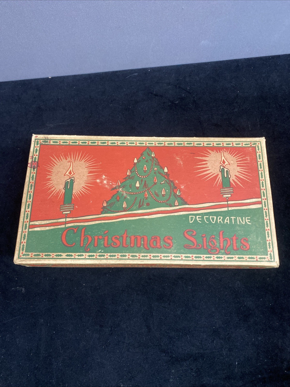 NOMA C9-1/4 Bulb Decorative Christmas Light Strand 7 Lights Working W Box