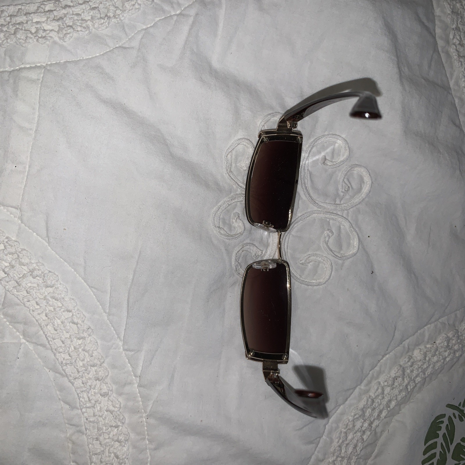 FOSTER GRANT SUNGLASSES RECTANGLE TORTOISE UNUSUA… - image 5