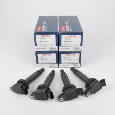 4PCS DENSO 90919-02244 673-1307 Ignition Coils For 2001-2008 Rav4 2.4L L4