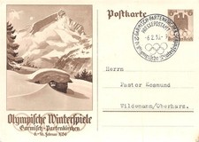 868528) DR Bild GS Olympiade 1936 mit SST Pressepostamt Garmisch Partenkirchen 