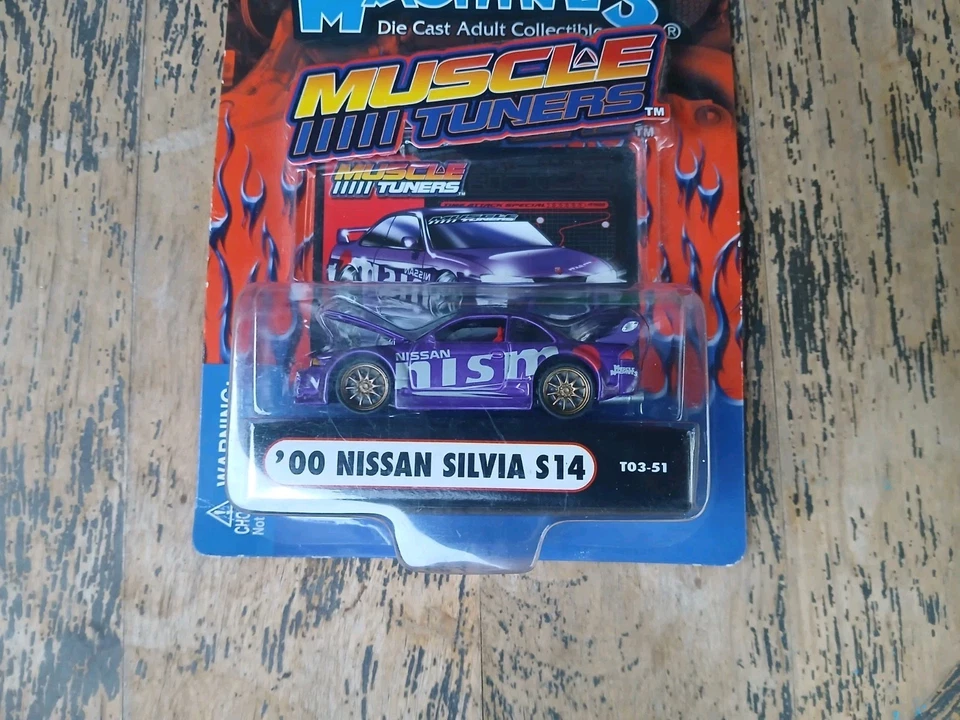 Rare Muscle Machines Import Tuner Car 2000 Nissan Silva S14 NISMO Purple - Image 2 of 4