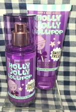 2 Piece ALL NEW Holly Jolly Lollipop Mist Cream TRAVEL Set Bath & Body Works