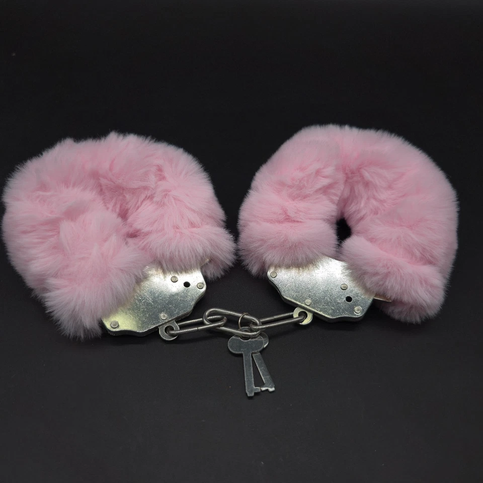 Disfraz Peludo Difuso Esposas Metal Muñequeras Suave Despedida de Soltera despedida de soltera Foto 2 de 4