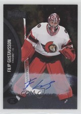 2021 Skybox Metal Universe Rookies Silver /399 Level 1 Filip Gustavsson Auto ya1