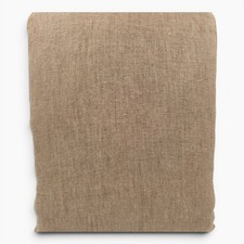 NEW West Elm European Flax Linen Duvet Cover King Cal/King Cognac Brown