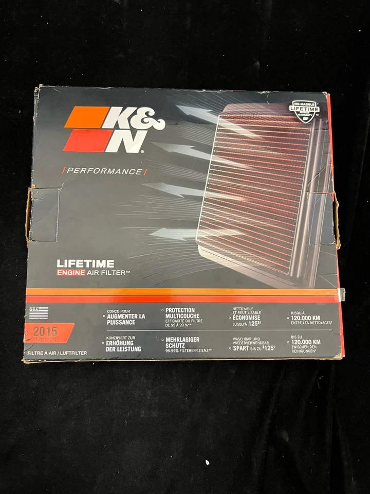 K&N 33-2015 替换空气过滤器适用于 1986 - 2002 福特/林肯/默克里 — 第 3/3 张图片