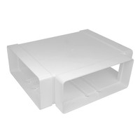 Flachkanal T-StüCk 220X90 Mm AbzweigstüCk LüFtung Kanal Abzweig LüFtungskanal