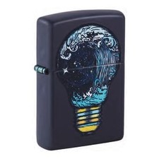 ZIPPO navy matt Toxic Waves Design Blacklight 60007167