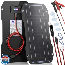 Voltset 10W 12V Solar Panel Kit Portable Solar Battery Charger Ma