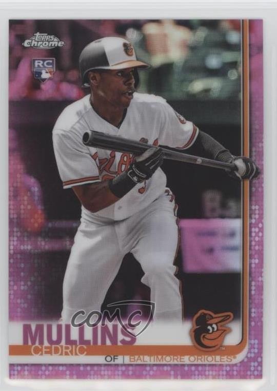 2019 Topps Chrome Pink Refractor Cedric Mullins #52 fo7