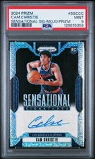 Cam Christie 2024-25 Prizm Mojo Sensational Signatures Auto /25 PSA 9 Mint RC