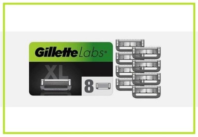 Gillette Labs Rasierklingen-Nachfüllpack 8 Köpfe 100% ORIGINAL NEU UND VERSIEGELT