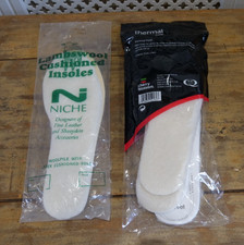 Wkładki do butów x 2 opakowania / wełna jagnięca amortyzowana i kwiat wiśni termiczne 2-pak