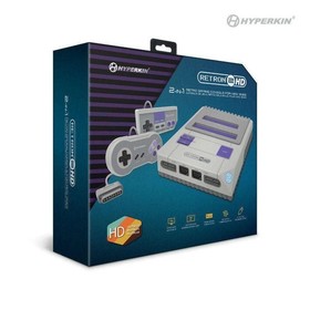 Retro Gaming Delight: RetroN 2 HD Console with 2 Controllers for NES/Super NES
