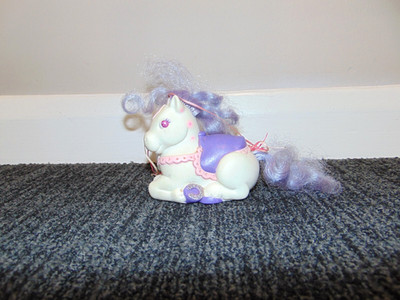 Vintage 80er Tonka Keypers Spielzeug Baby Keyper Pony Glitzer Halter Pferdehalter