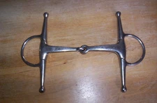 Used Stainless Full Cheek Snaffle Triangle Shaped  5" Mouthpiece  6 1/2" Shank