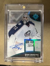 2015-16 Upper Deck Ultimate Collection Sergei Bobrovsky #35 Patch 06/25 Tag Auto
