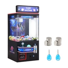 VEVOR Claw Crane Machine Medium Arcade Game with Light Sound Black Purple