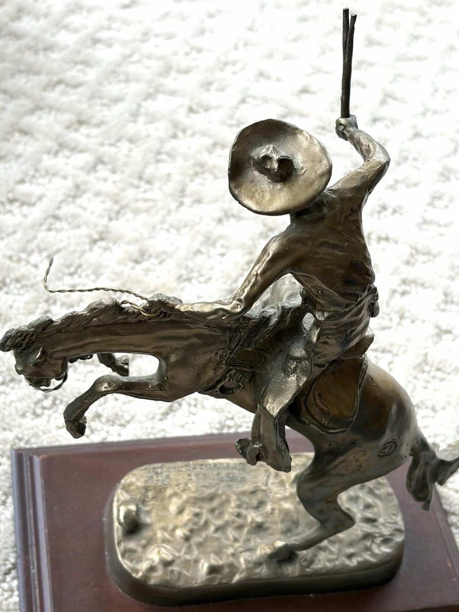 Frederick Remington The Bronco Buster Statue. Bronze. | eBay