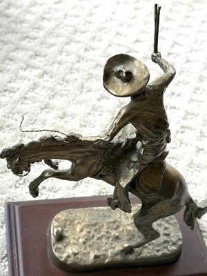 Frederick Remington The Bronco Buster Statue. Bronze. | eBay
