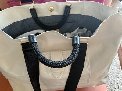 Clare V Grande Bateau Tote White Never Used