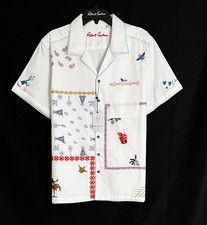 Robert Graham FORTUNA Embroidered Short Sleeve Pocket 298 XL NWT Classic XLarge
