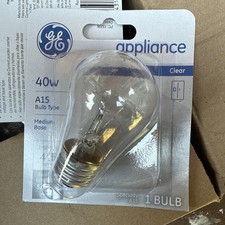 GE 40-Watt, Appliance Bulb, Medium Base, A15 Bulb Shape 120-Volt 15206 12 Bulbs