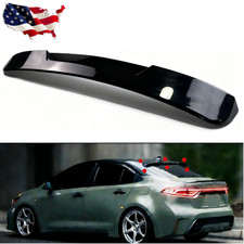 Gloss Black Jdm Rear Window Roof Spoiler Fit 2020-2026 Toyota Corolla 4dr Sedan Gloss Black Jdm Rear Window Roof Spoiler Fit 2020-2026 Toyota Corolla 4dr Sedan