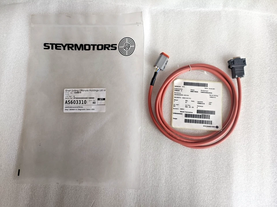 Steyr Motors 2206201/0 Diagnose Cable 2206201-0 102456 LDL23442 - Image 2 of 4