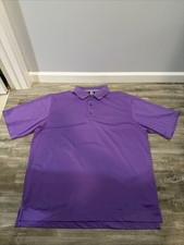 Footjoy Golf Performance Polo Sz XL Purple Stretch