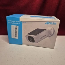 ANRAN HD Wireless Solar Security Camera C3 — Battery Powered, White