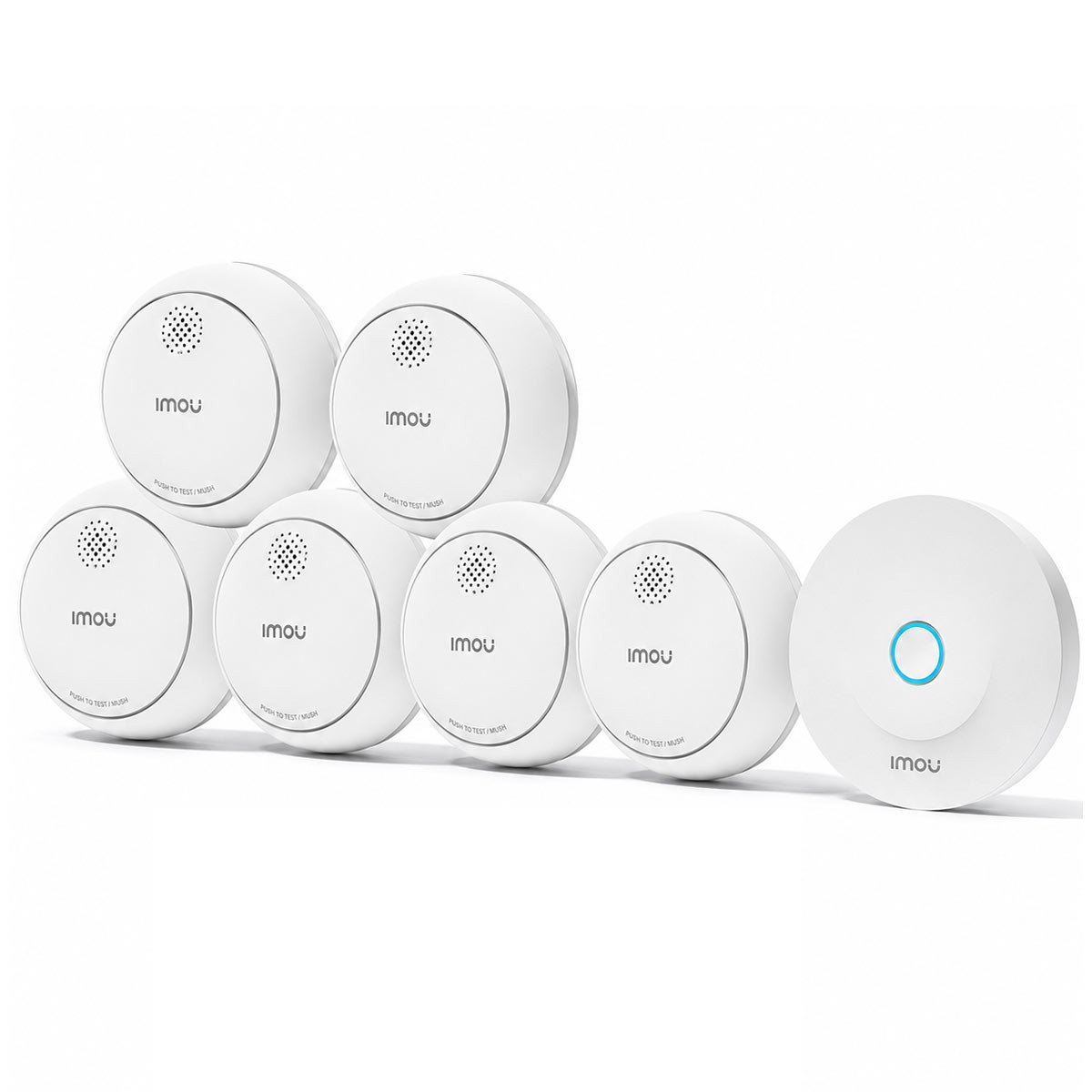 Imou Weiß Zsm1kit-Eu-6-M Rauchwarnmelder 6Er Set Inkl. 5 Jahres-Batterie Batteriebetrieben (Ø X H) 86 Mm - Image 2