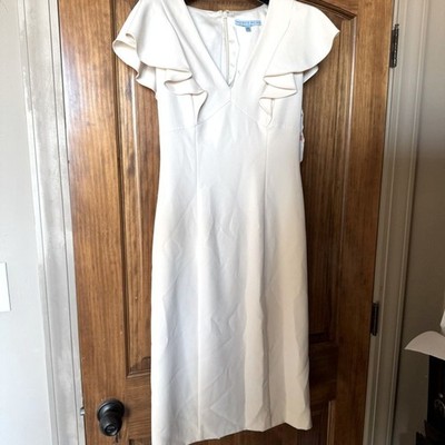 Neat Antionio Melani Emilia dress size 4. Color is shell.