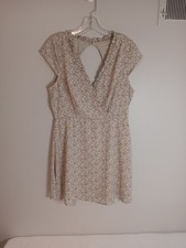 Lulus Cream Floral Mini Dress Style R69962