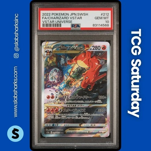 2022 POKEMON SWORD & SHIELD VSTAR UNIVERSE JP #212/172 CHARIZARD VSTAR PSA 10