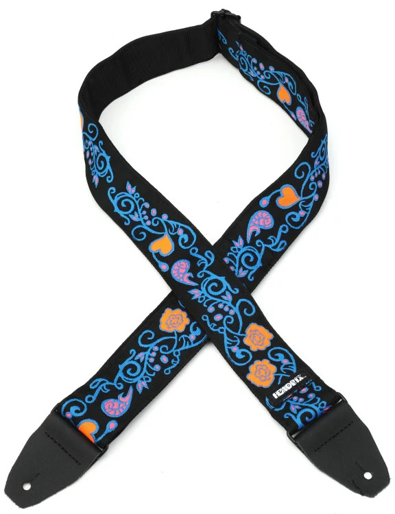 Dunlop Jimi Hendrix Blacklight Guitar Strap - Monterey Blue 5090₽