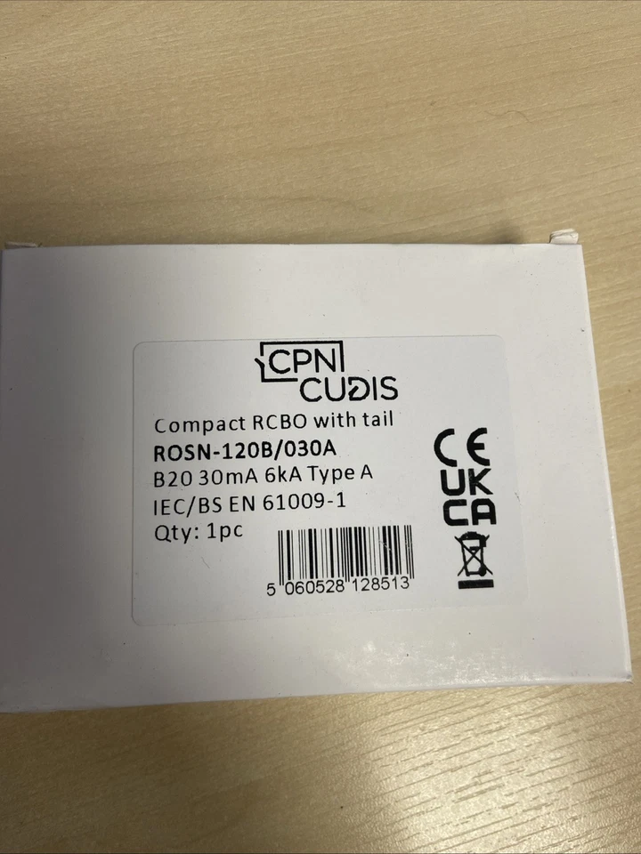 Cudis CPN 20a Rcbo type B