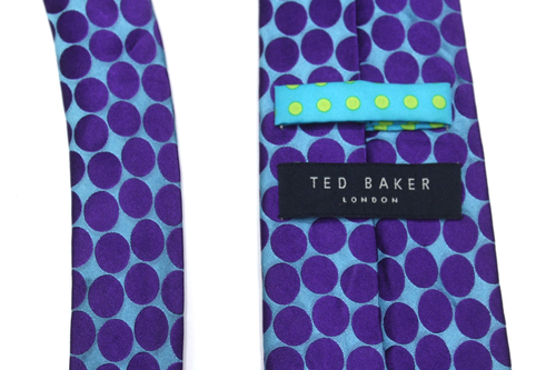 312 ) TED BAKER LONDON MEN'S TIE 100% SILK MADE IN CHINA - Picture 2 of 3